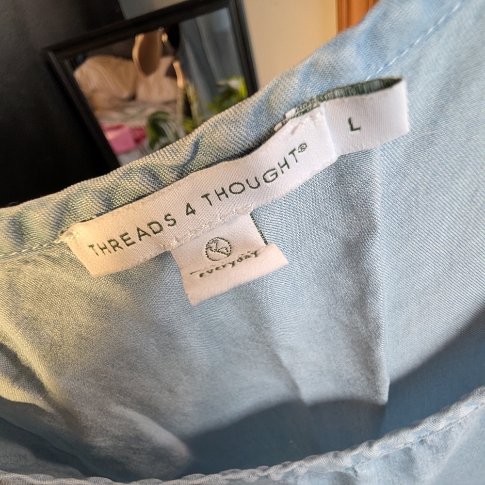 Threads 4 Thought Sky Blue Tank Top - Picture 4 of 7